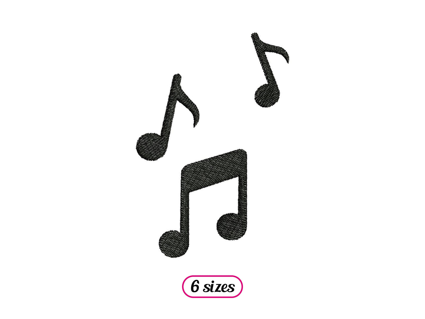 Mini Musical Notes Silhouette