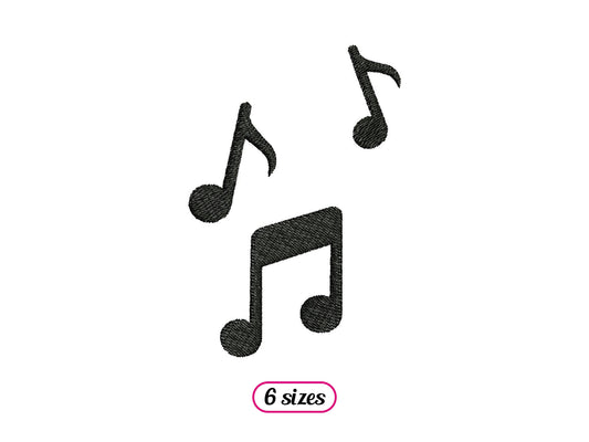 Mini Musical Notes Silhouette