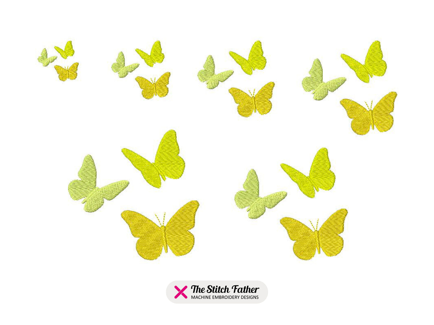 Flying Butterflies Silhouettes
