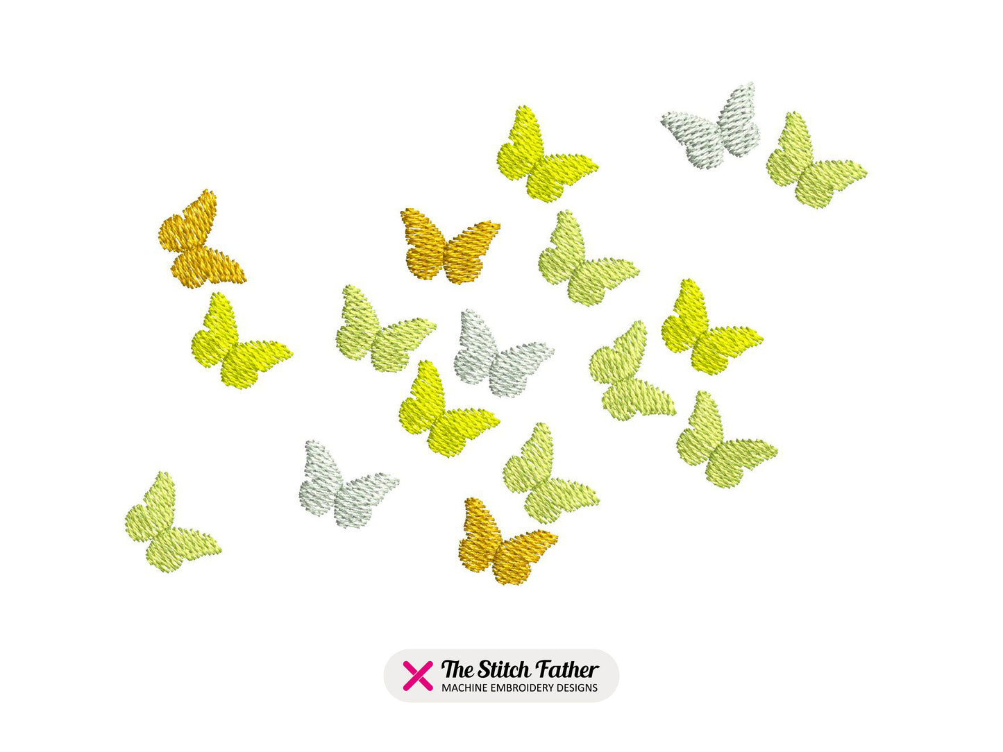 Flying Butterflies Large Group
