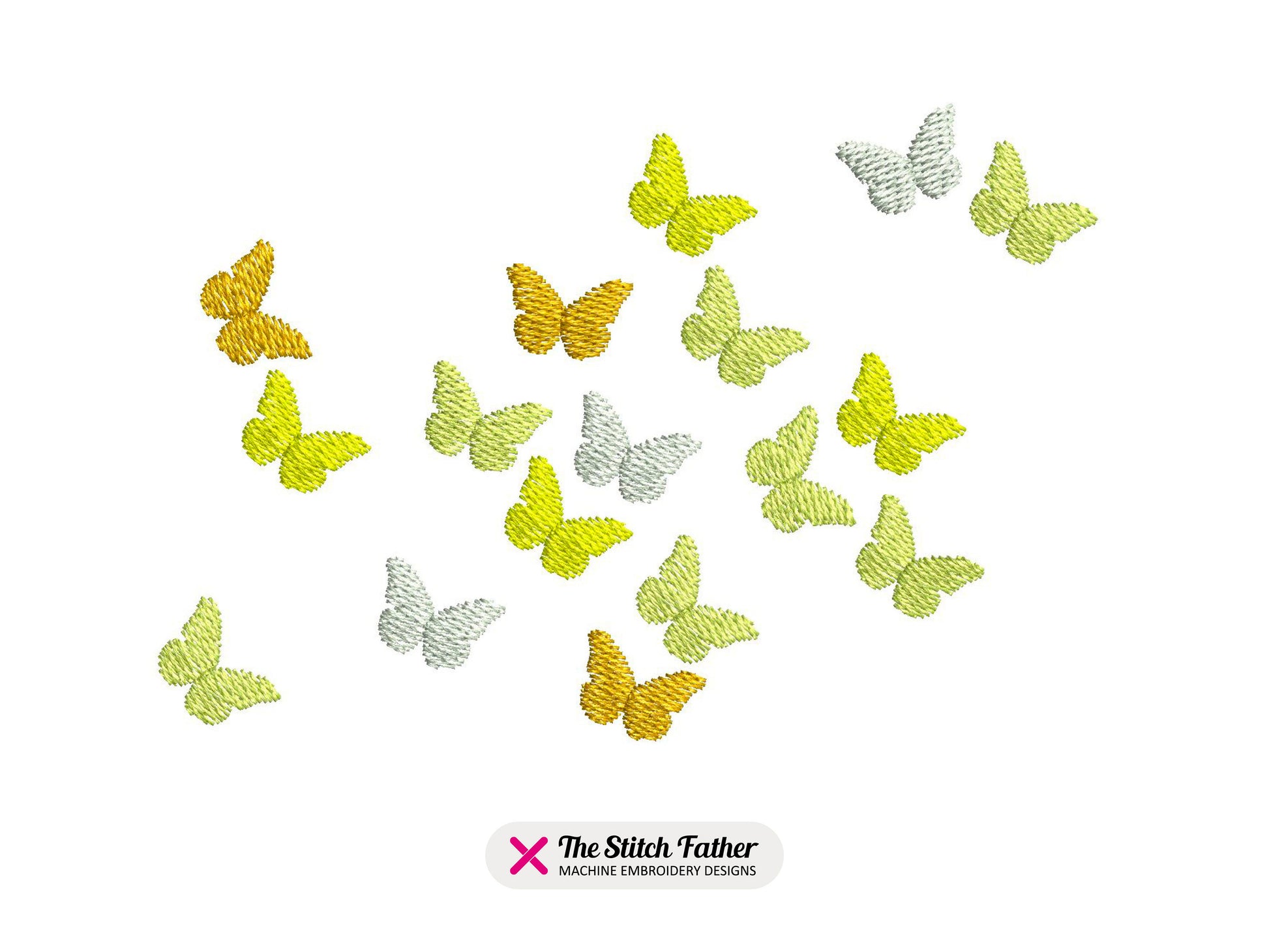 Flying Butterflies Large Group