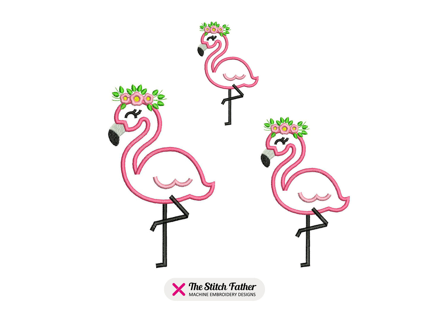 Flamingo Applique