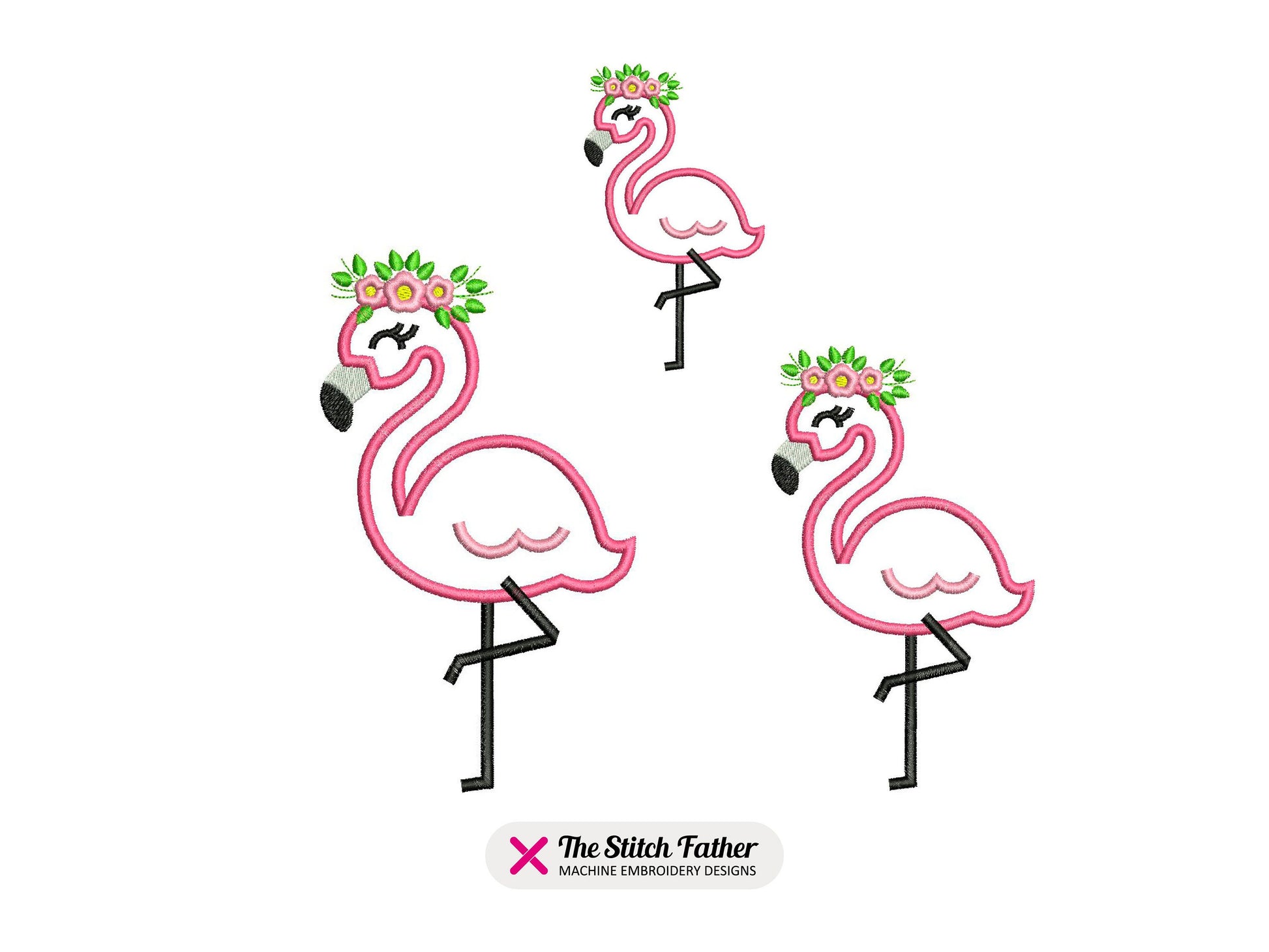 Flamingo Applique