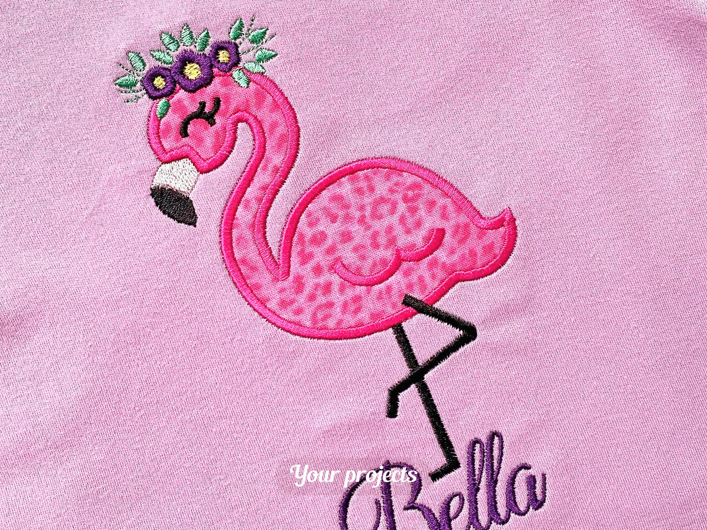 Flamingo Applique
