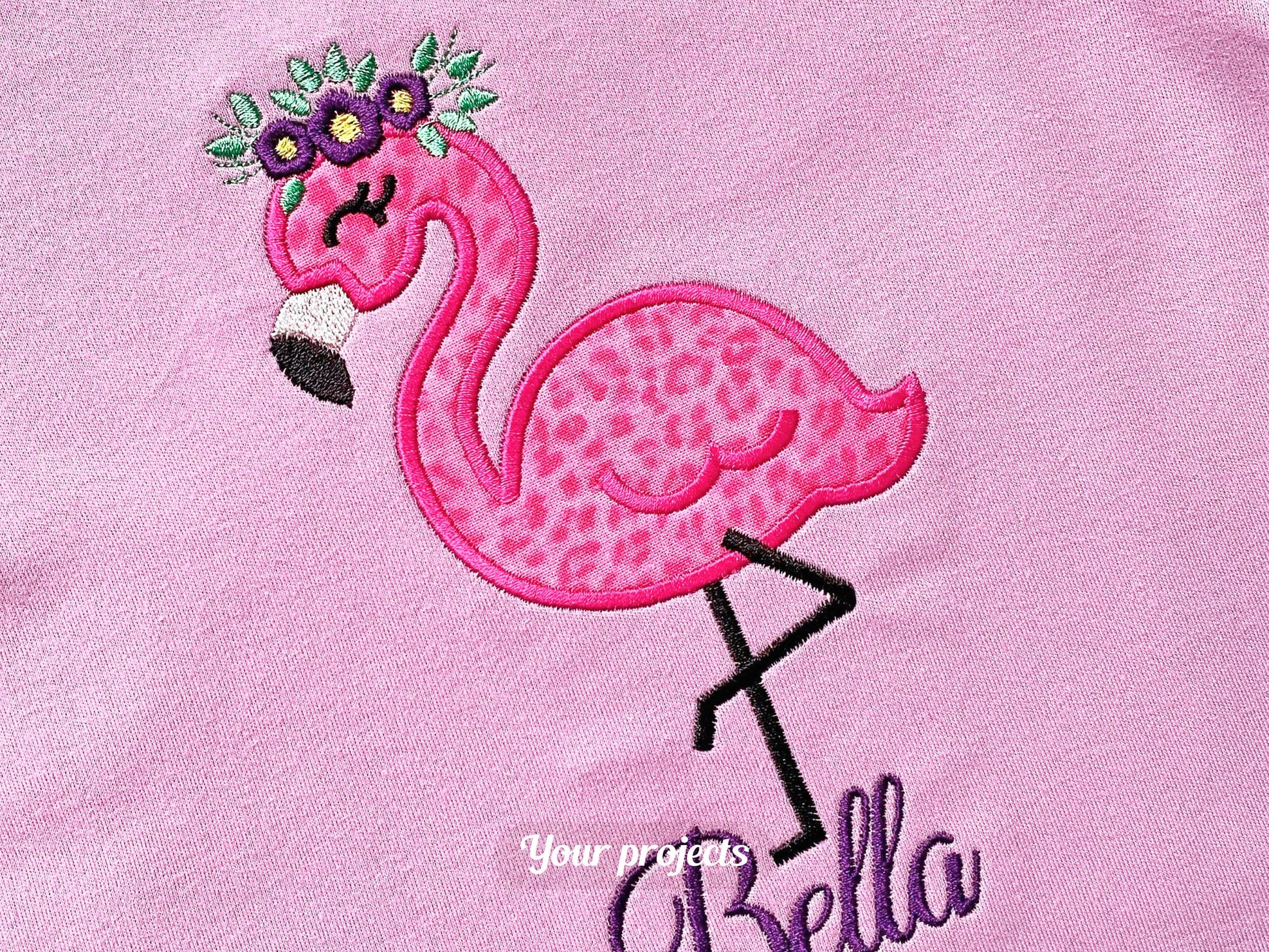 Flamingo Applique