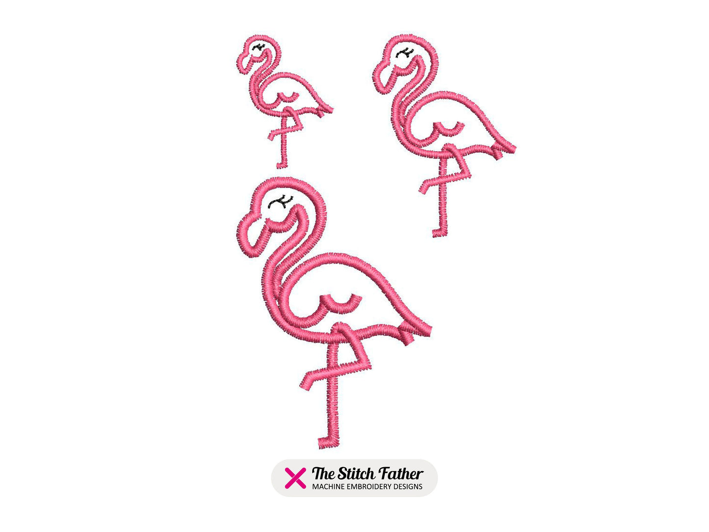 Mini Flamingo Outline