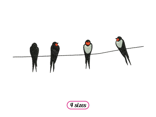 Swallows on Wire