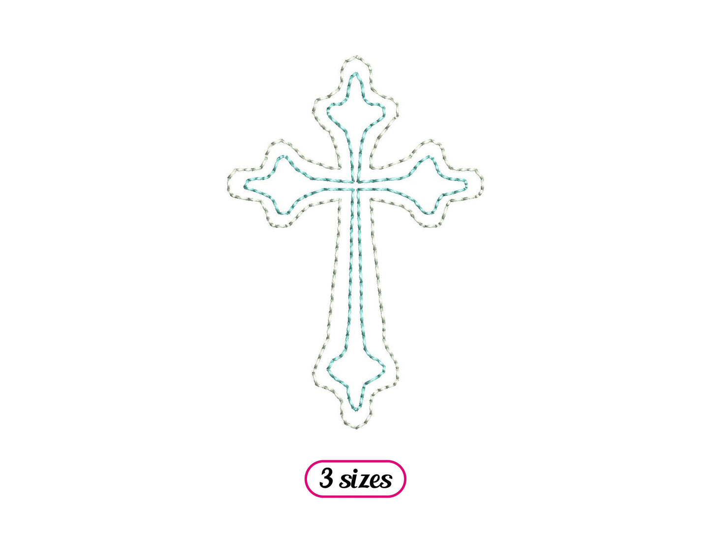 Mini Christian Cross Outline