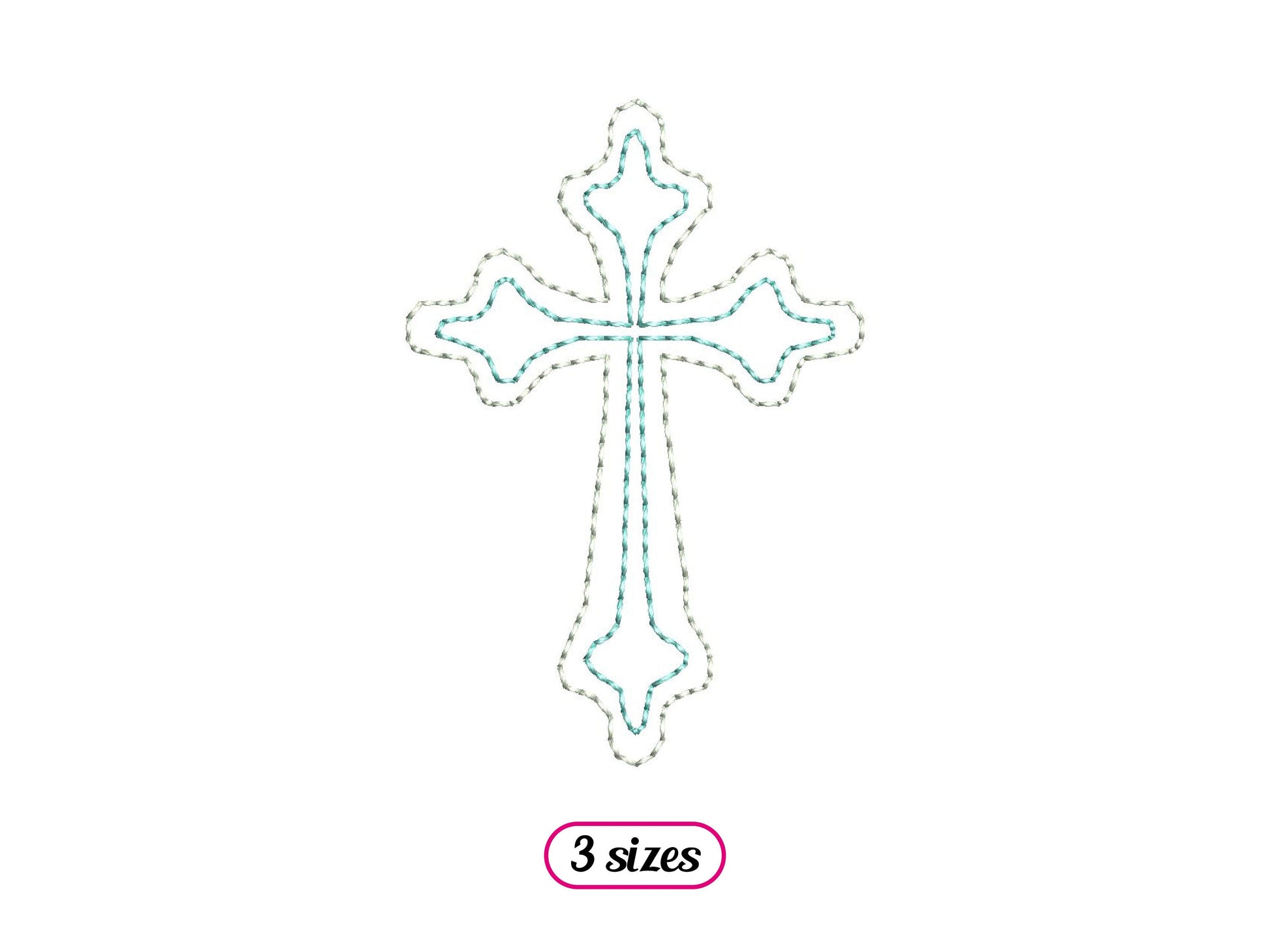 Mini Christian Cross Outline