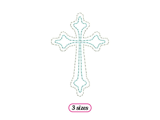 Mini Christian Cross Outline