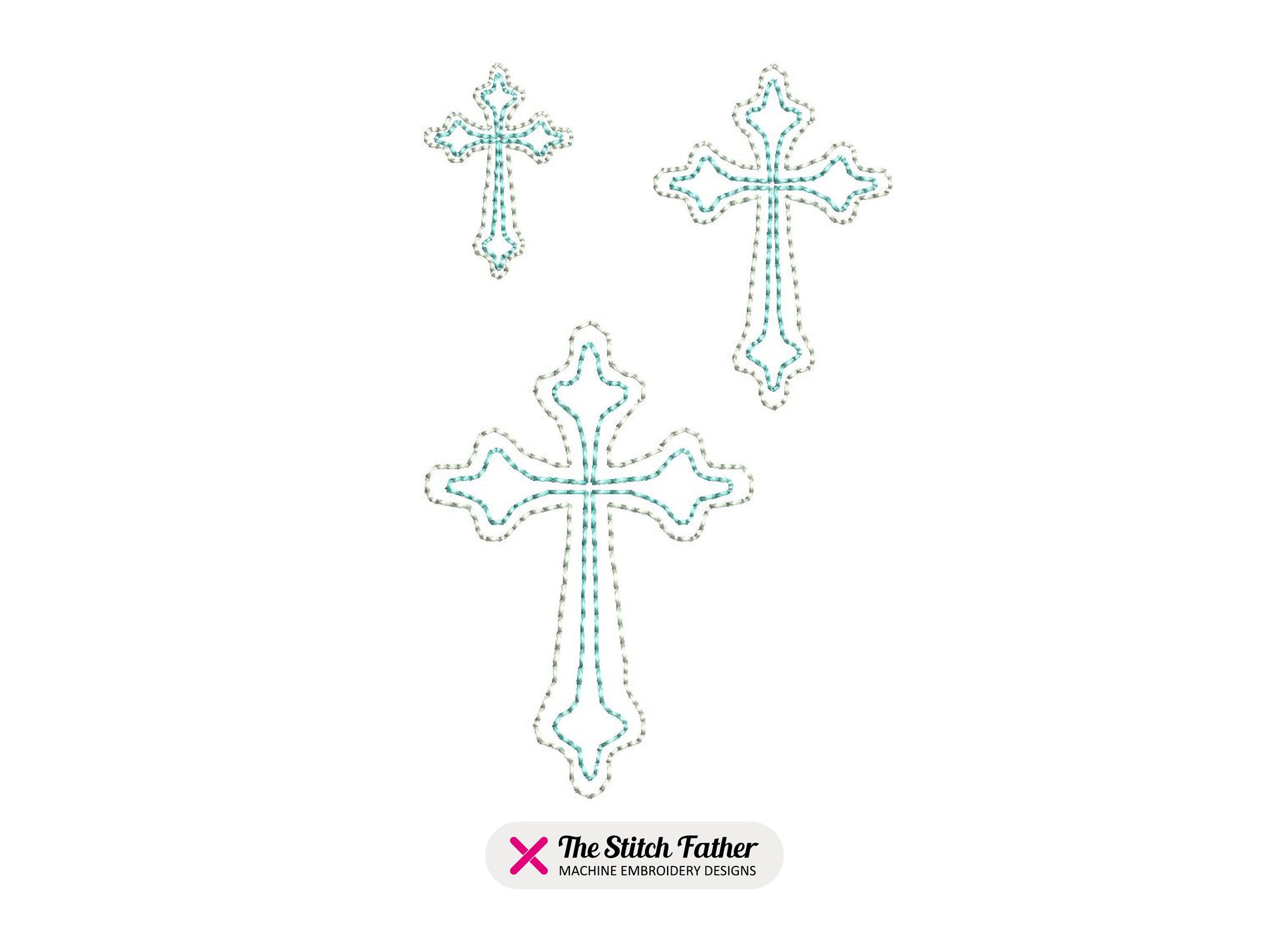 Mini Christian Cross Outline