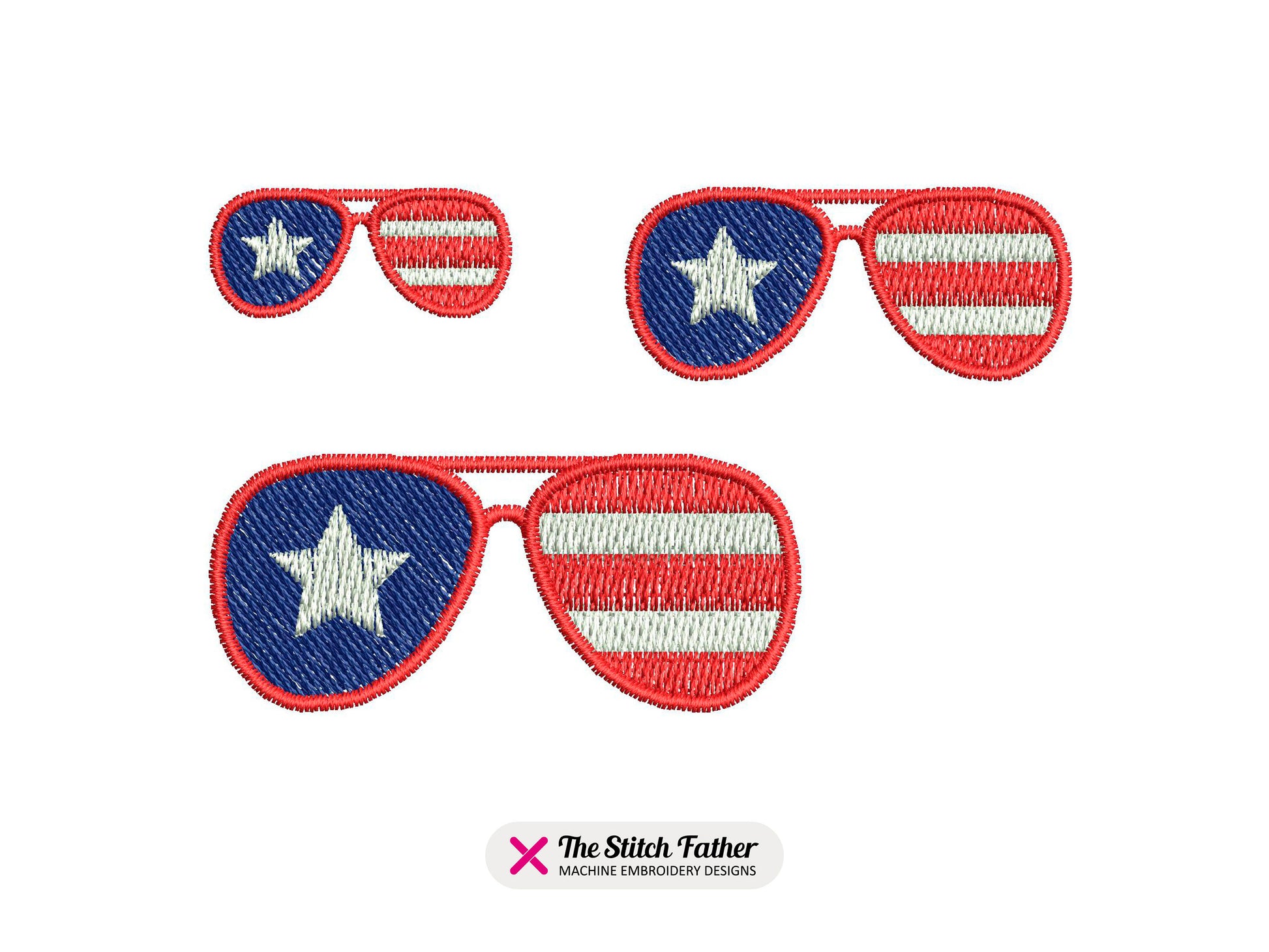 Mini USA Glasses