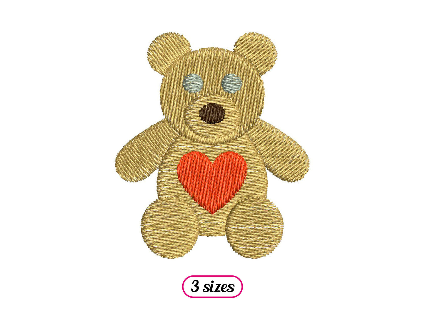 Mini Teddy Bear Heart