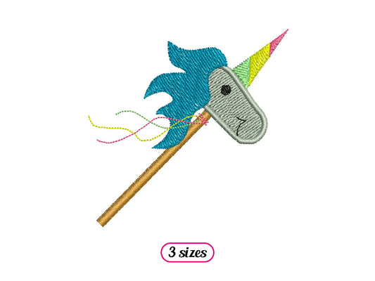 Mini Unicorn Plush Stick