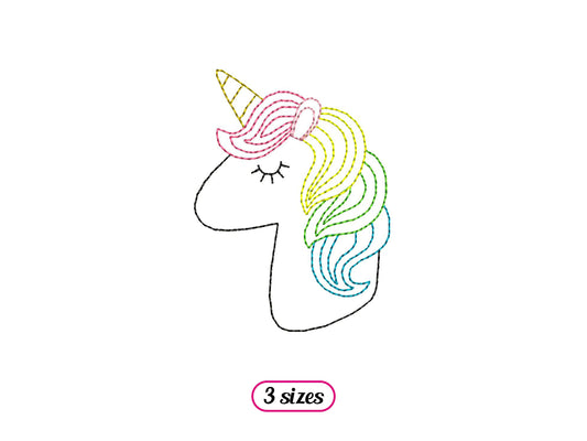 Mini Unicorn Head Line