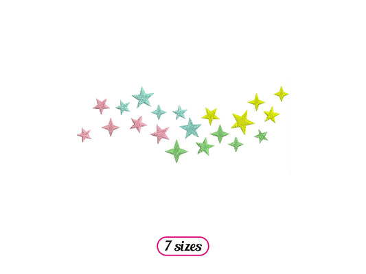 Stars Cloud Multicolored