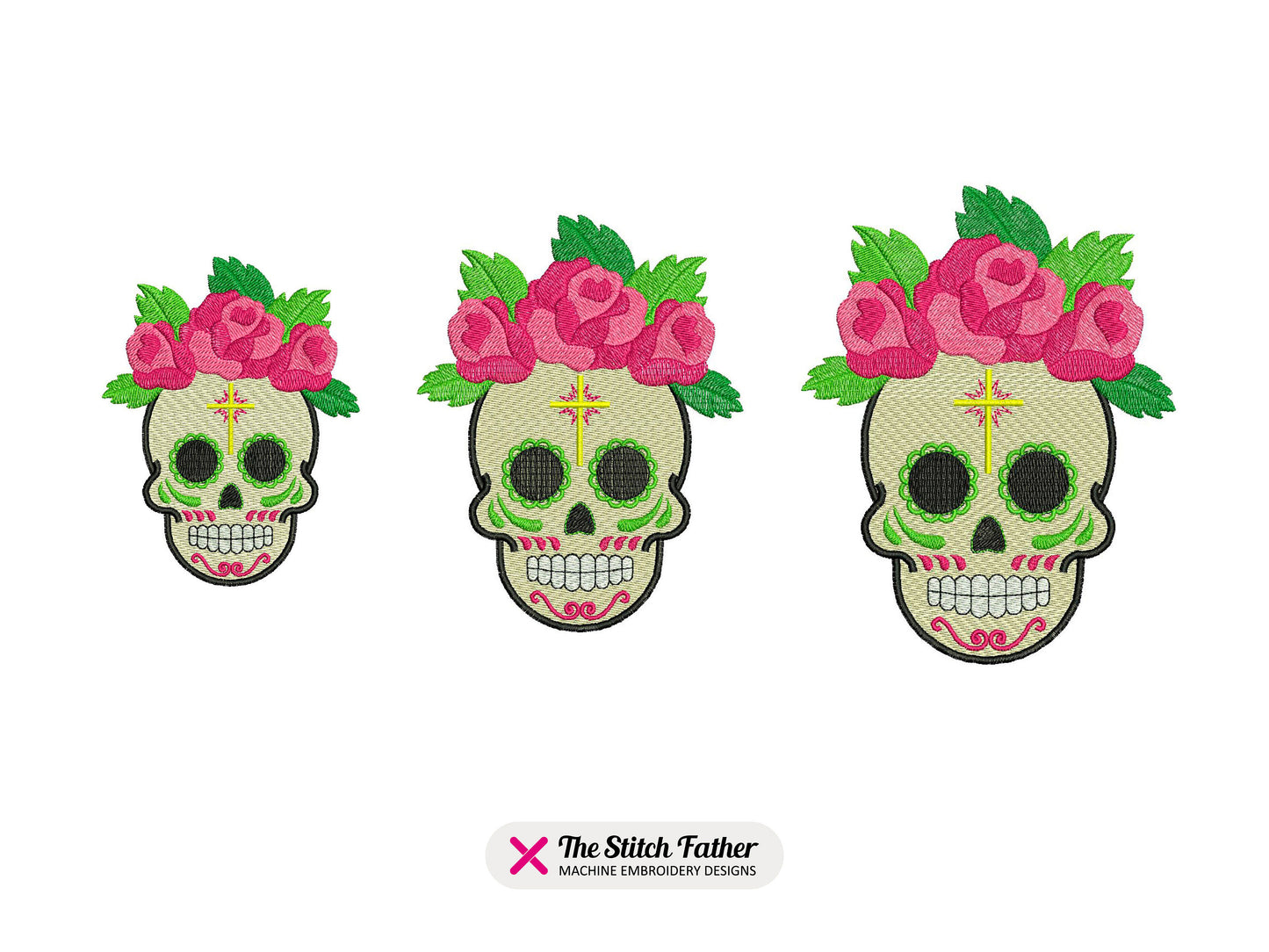 Skull with Roses