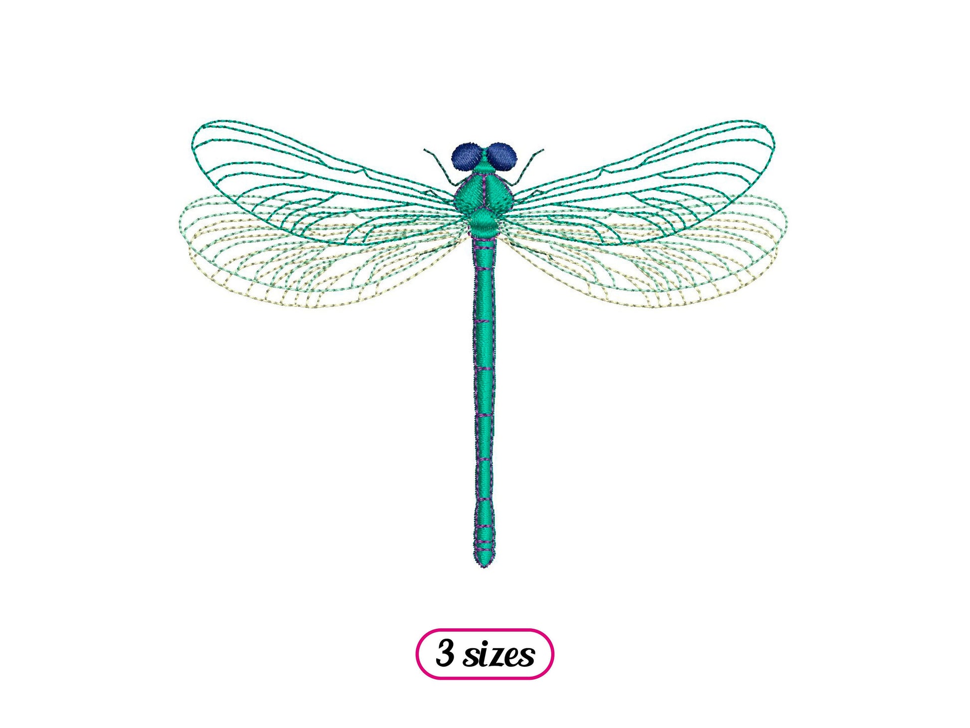 Realistic Dragonfly Top View