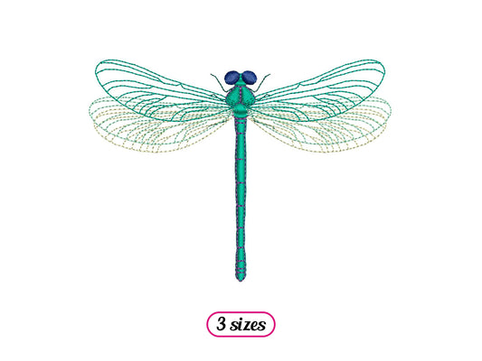 Realistic Dragonfly Top View
