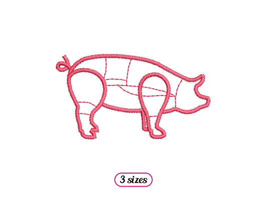 Mini Pork Cuts Silhouette