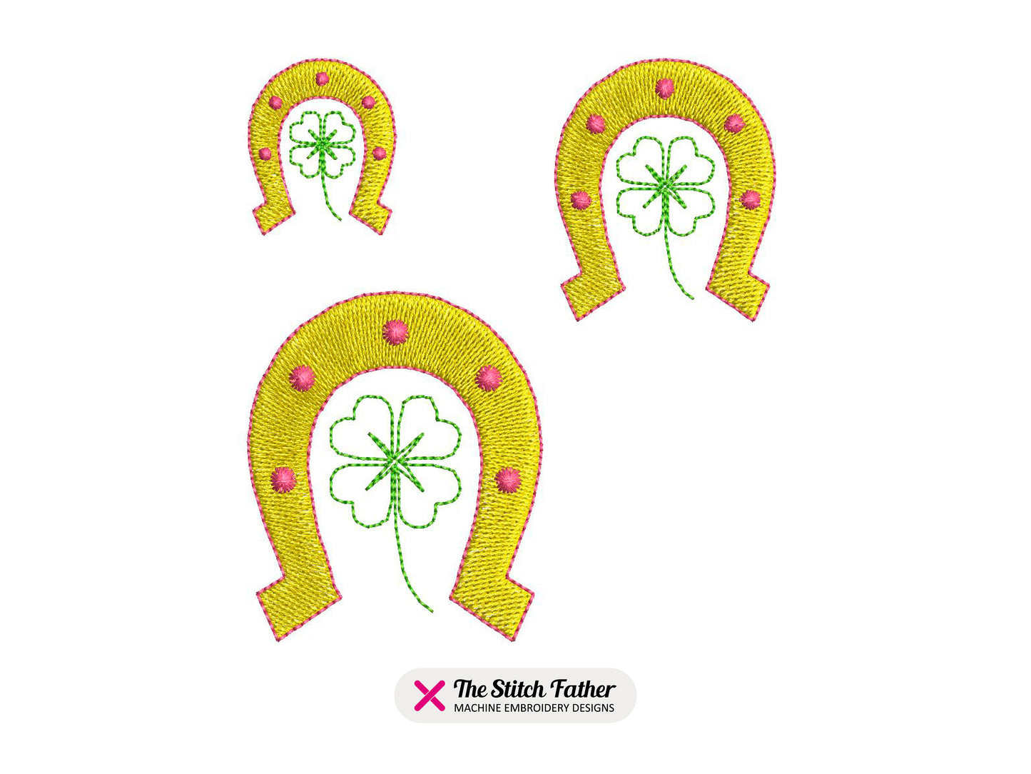 Mini Horseshoe with Clover