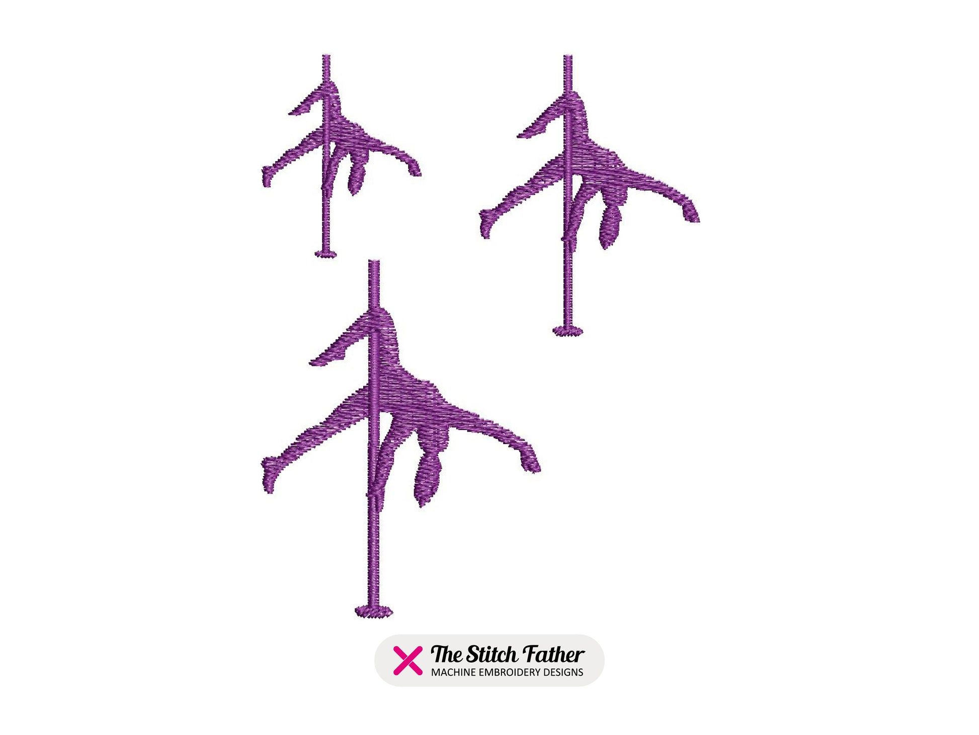 Mini Pole Dance Silhouettes Set
