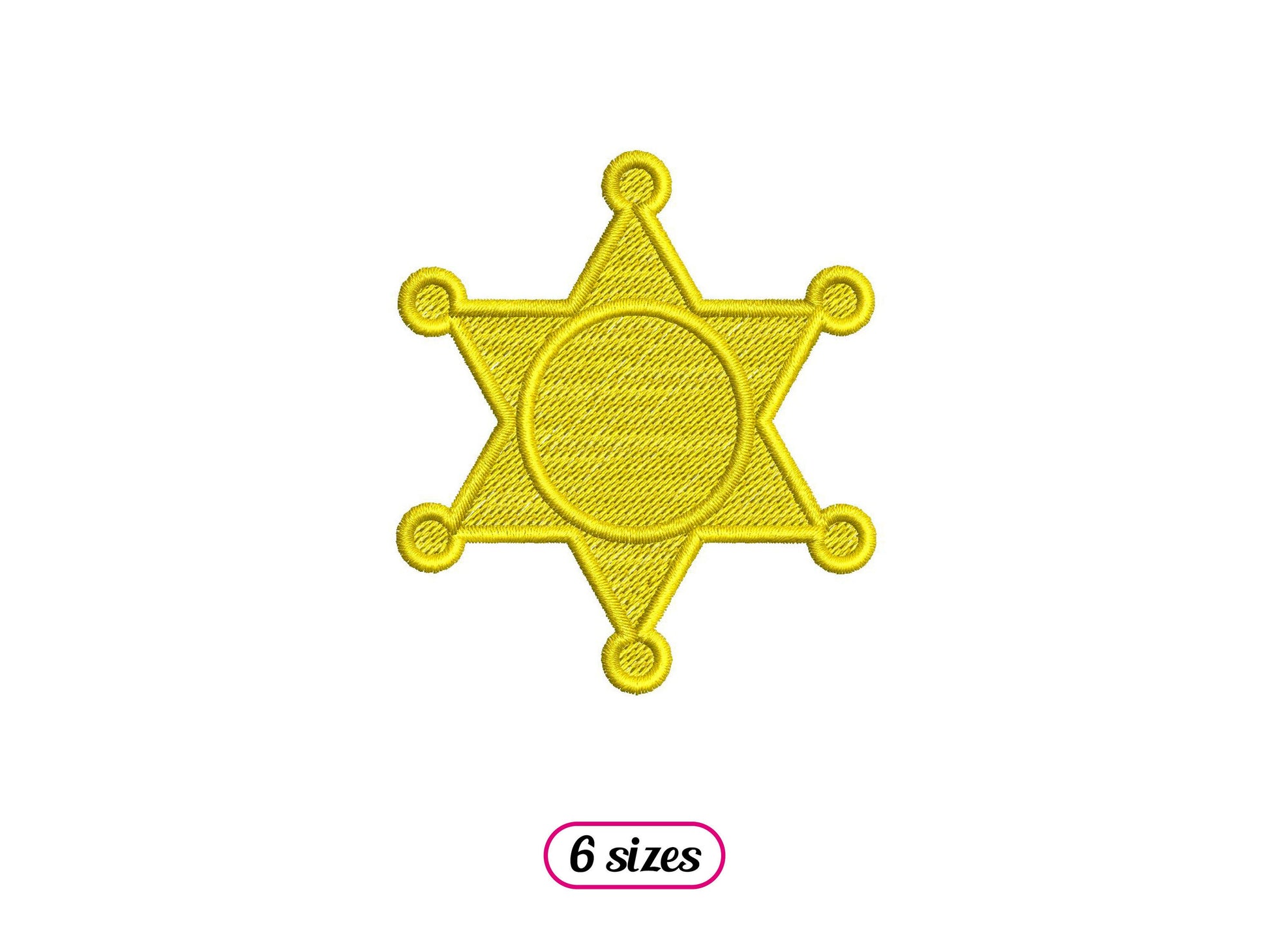 Mini Sheriff Star Badge