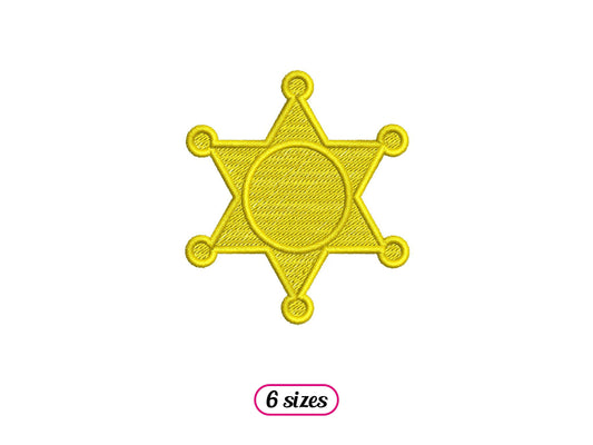 Mini Sheriff Star Badge