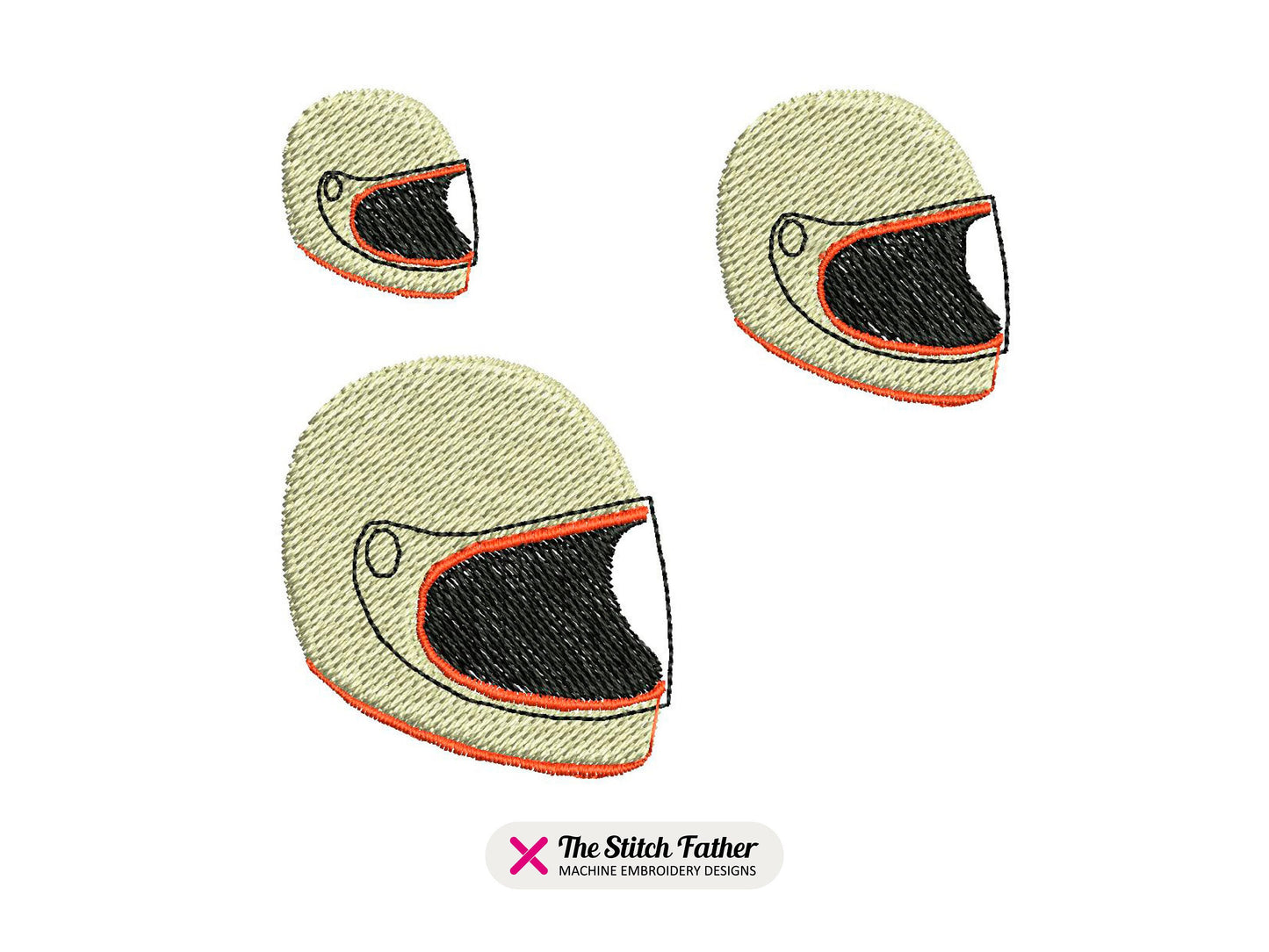 Mini Full-Face Helmet Retro Style