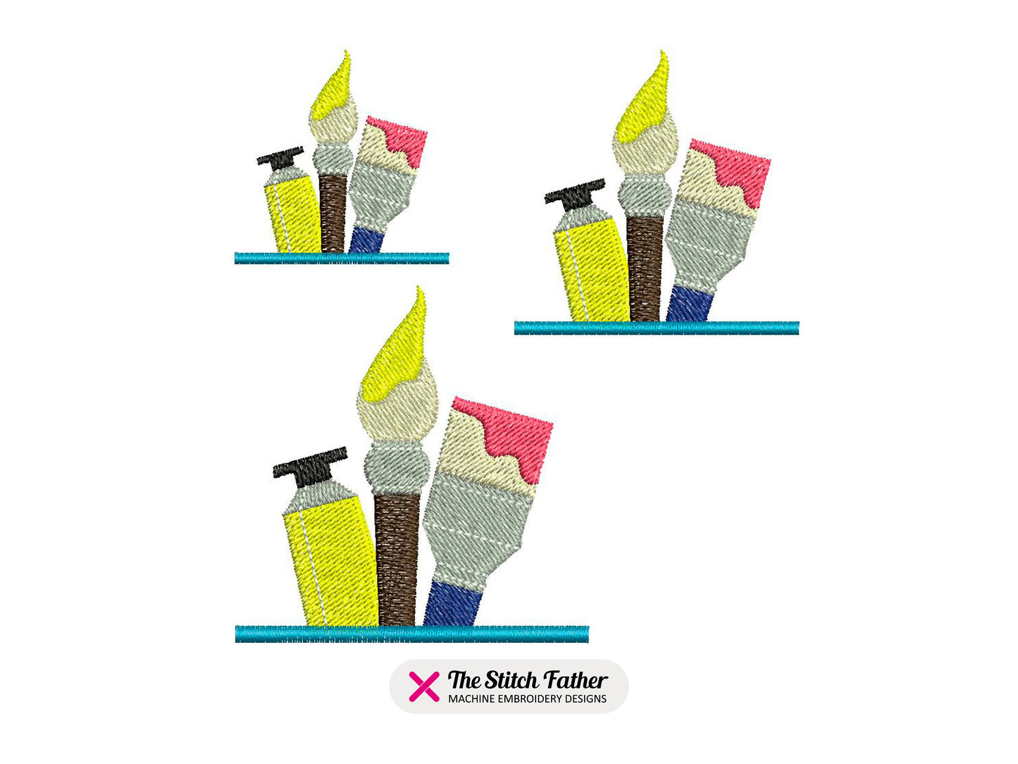 Brushes and Paint Artist Pocket