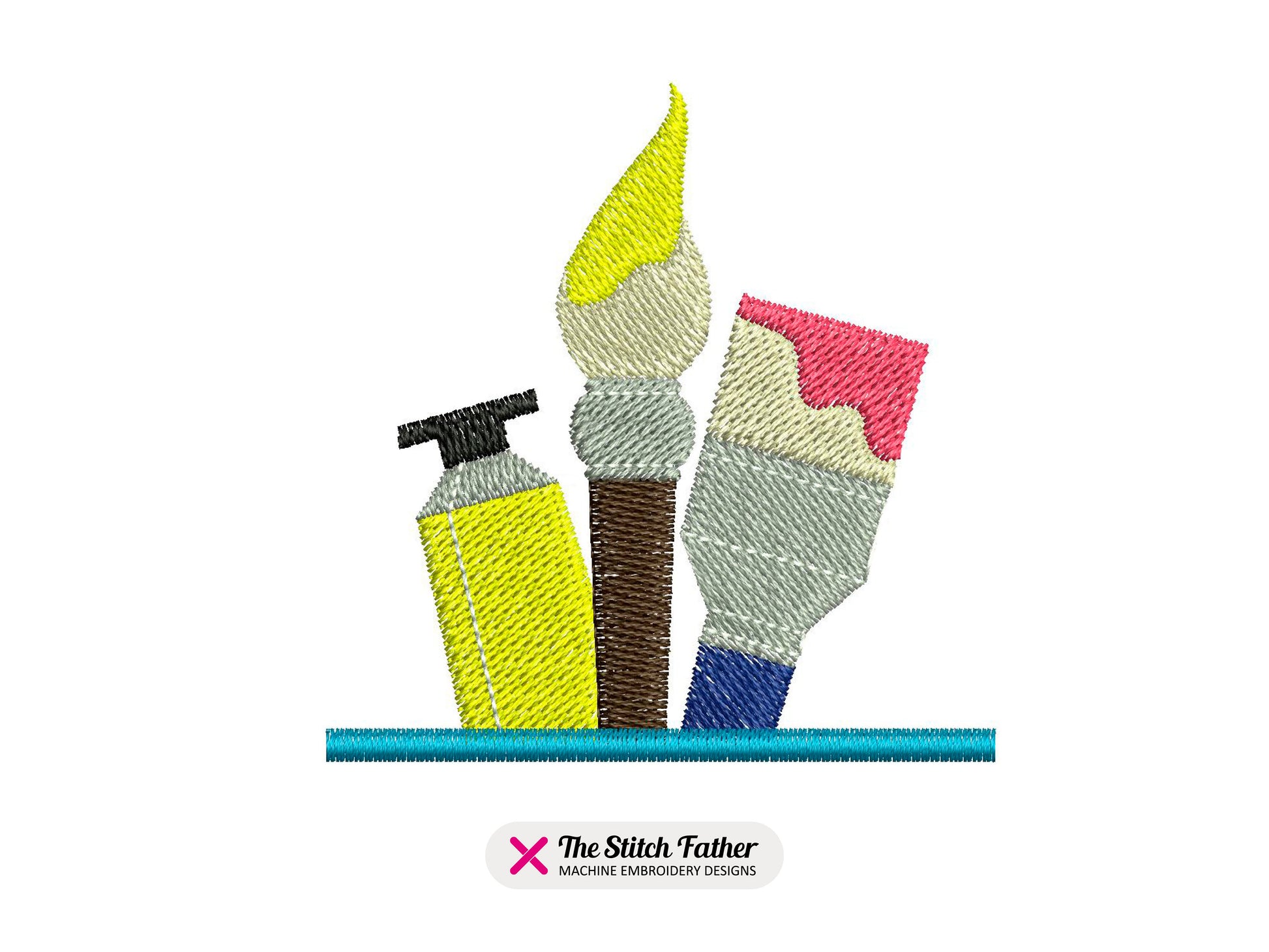 Brushes and Paint Artist Pocket