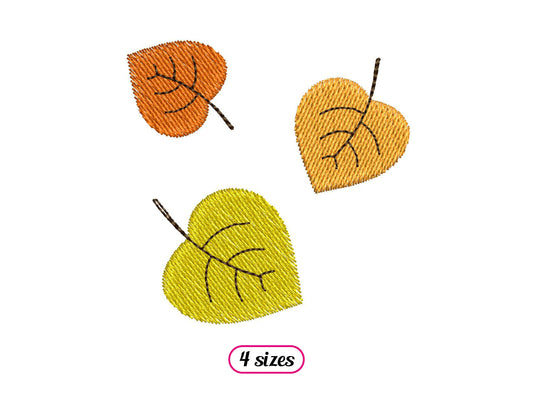 Rounded Leaves Autumn Color