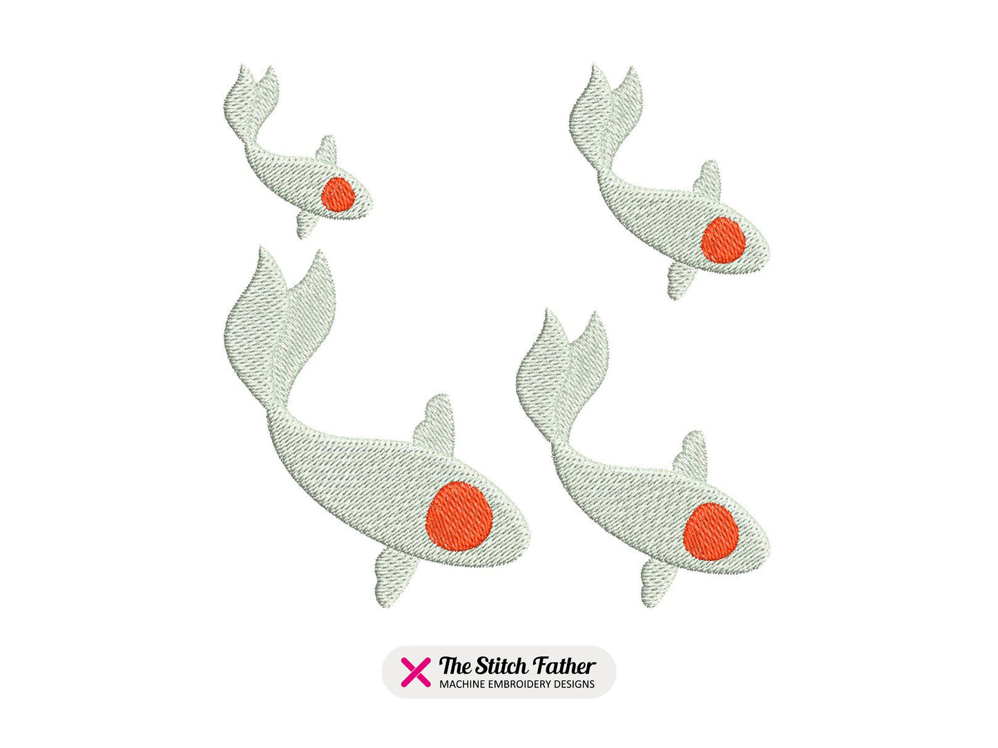 Koi Carp Red Circle on Head