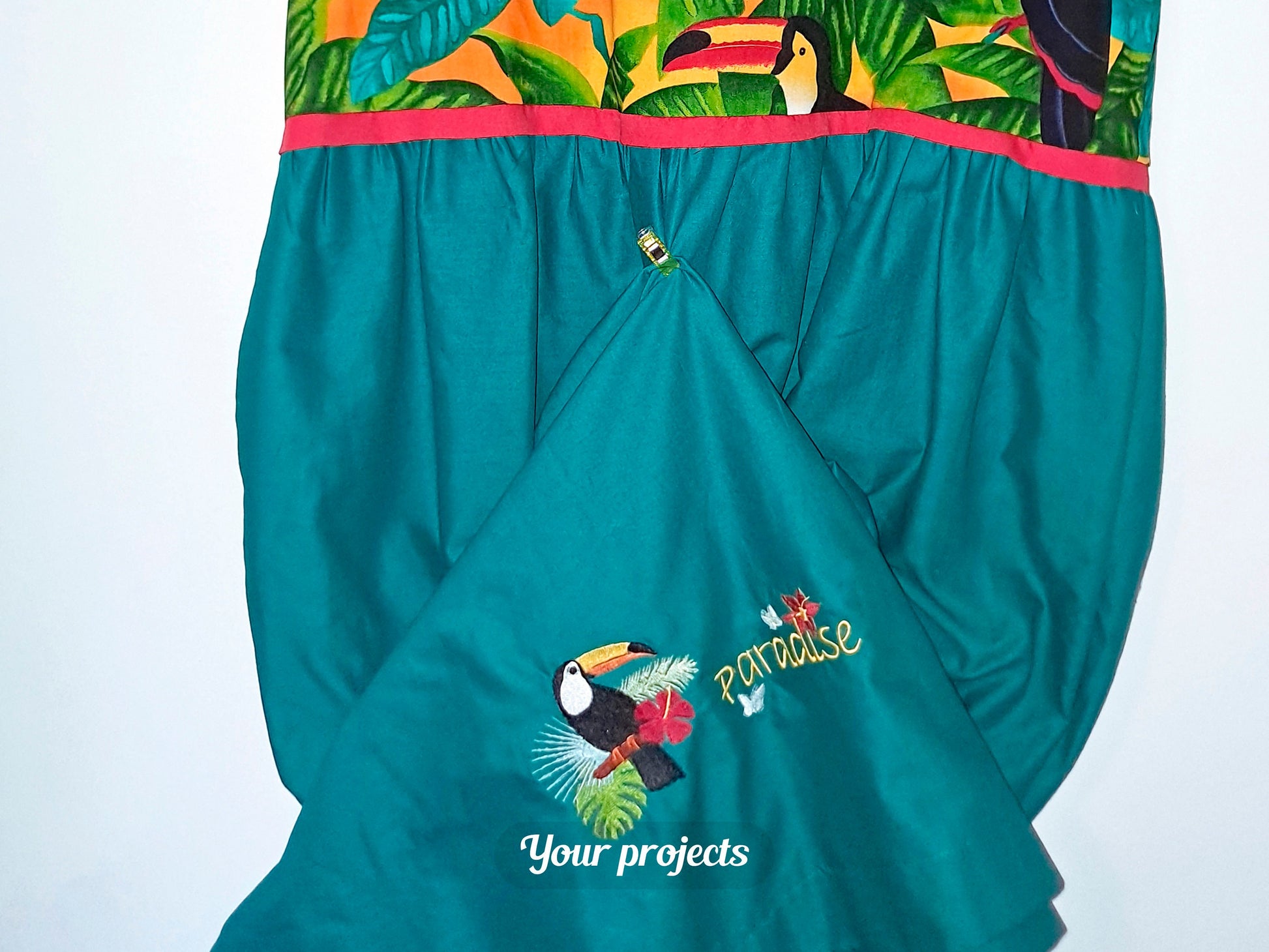 Toucan with Tropical Plants