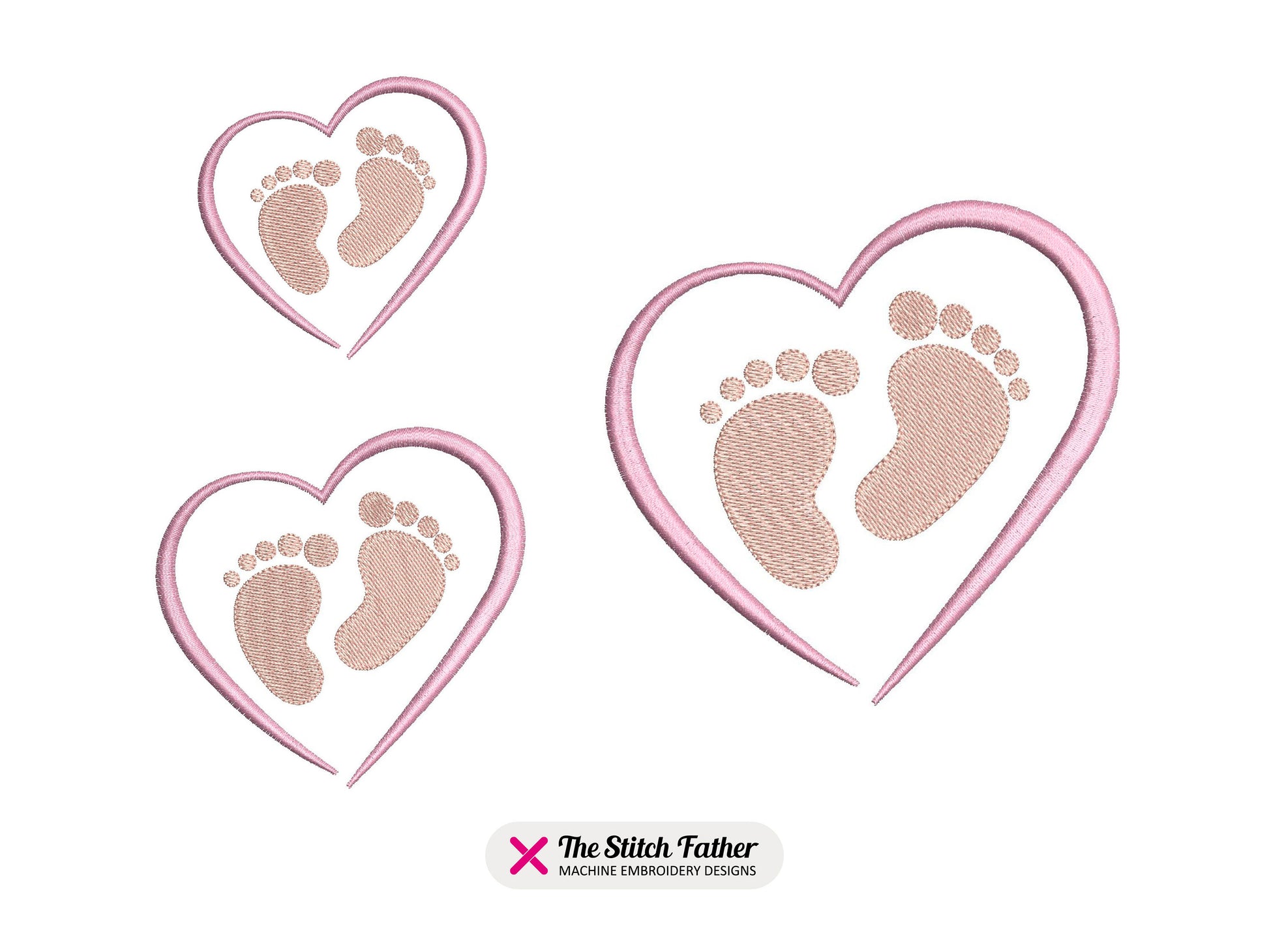 Mini Baby Feet Heart Frame