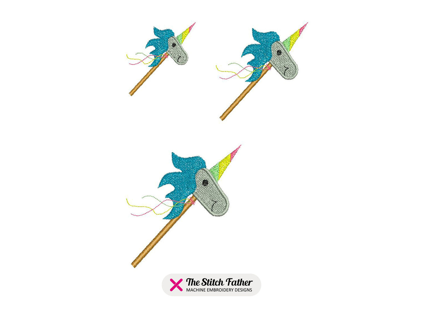 Mini Unicorn Plush Stick