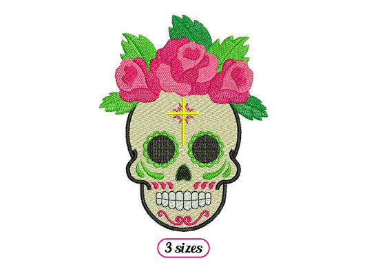 Skull with Roses