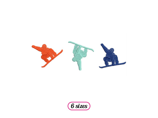 Snowboarding Horizontal Logo