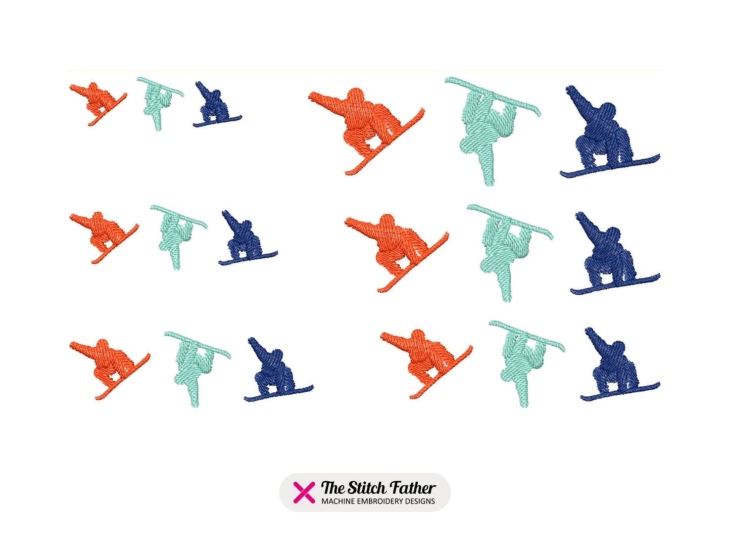 Snowboarding Horizontal Logo