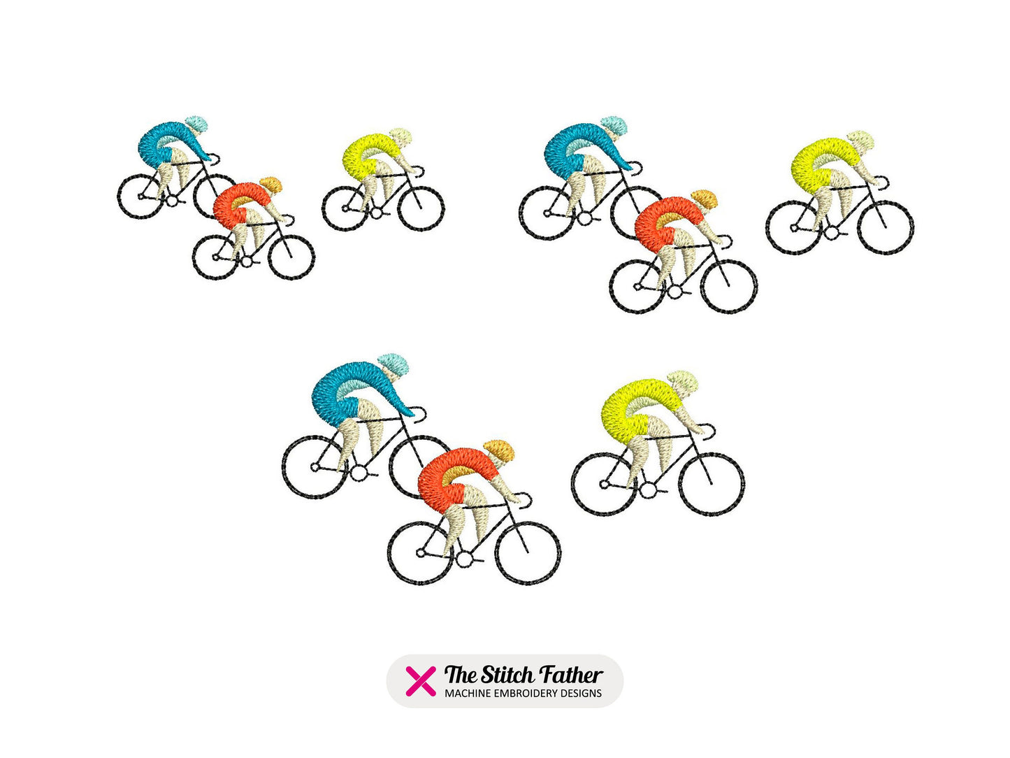 Mini Pack of Cyclists