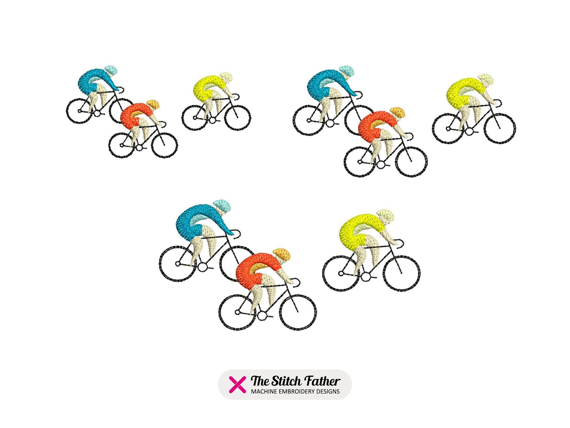 Mini Pack of Cyclists