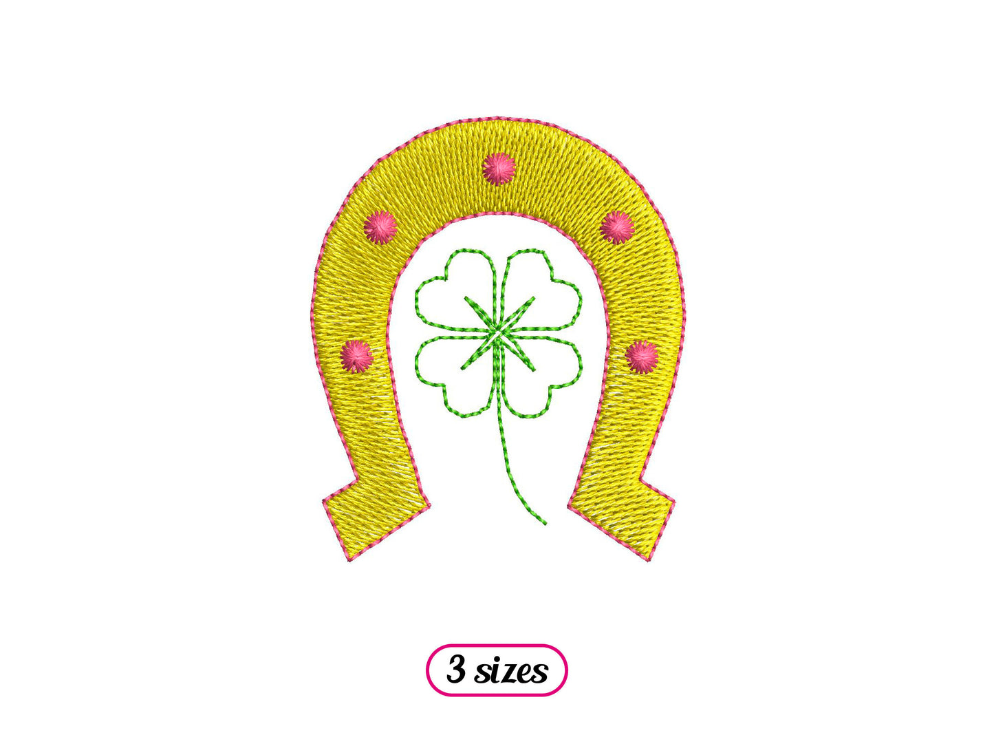 Mini Horseshoe with Clover