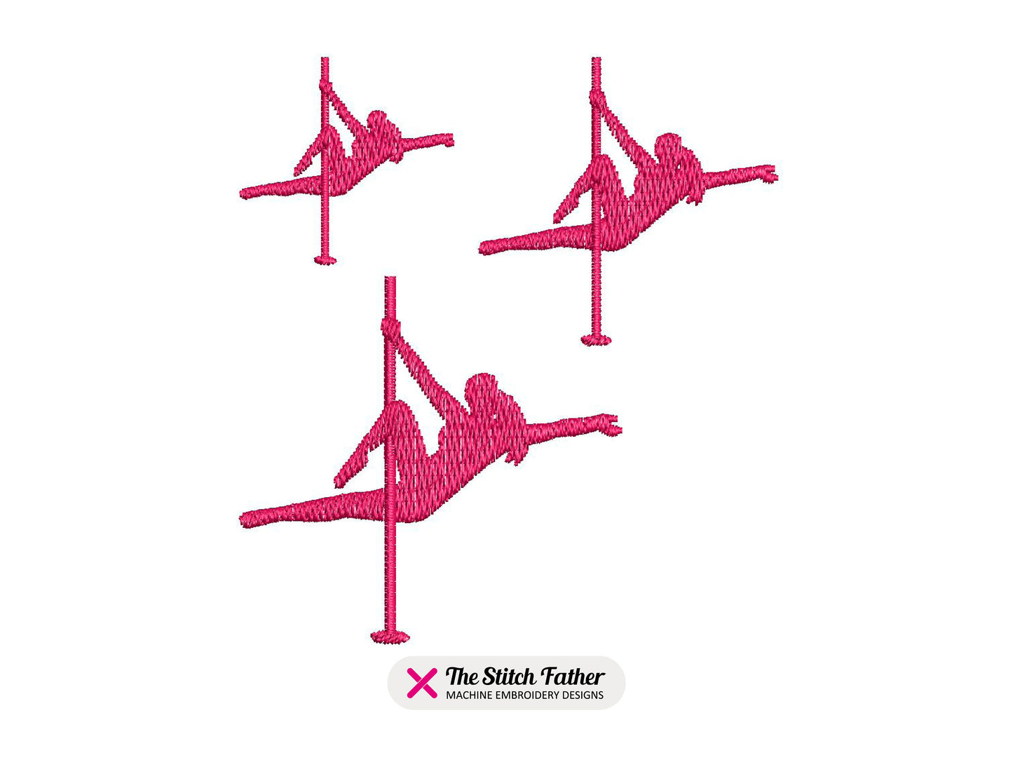 Mini Pole Dance Silhouettes Set
