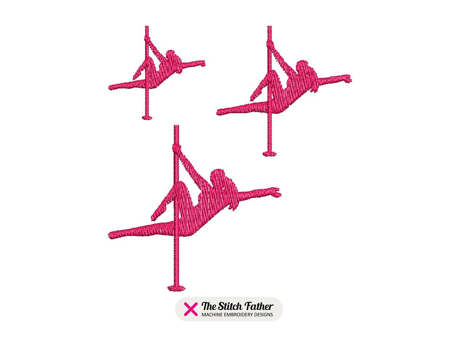 Mini Pole Dance Silhouettes Set