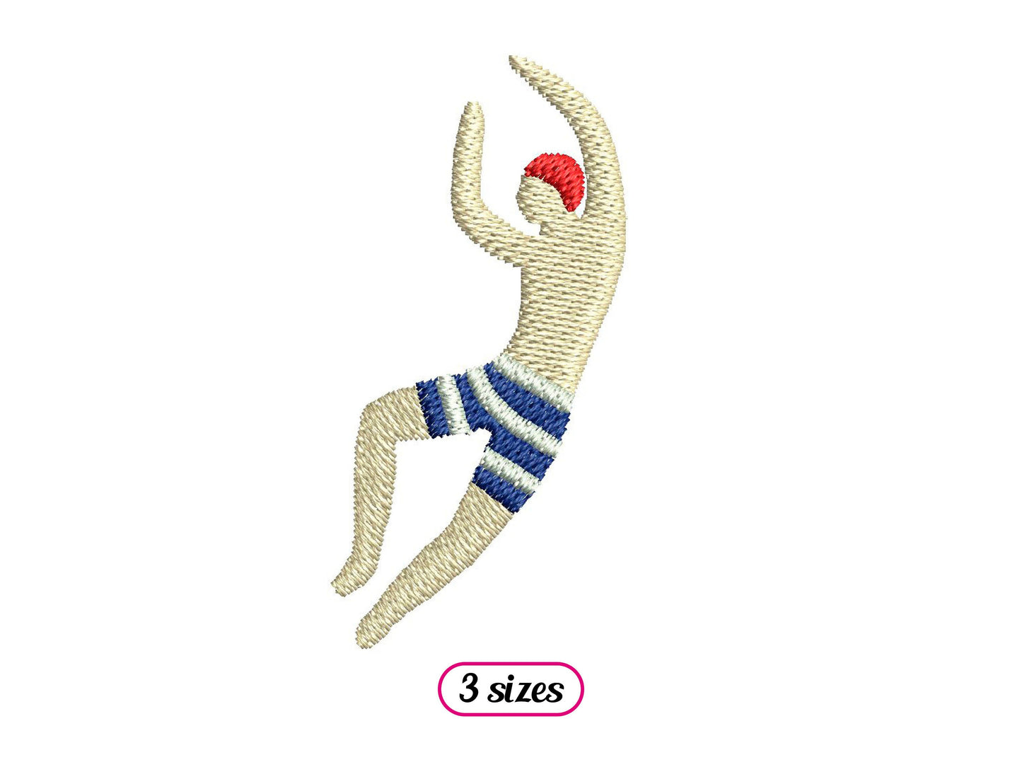 Retro Male Swimmer Profile