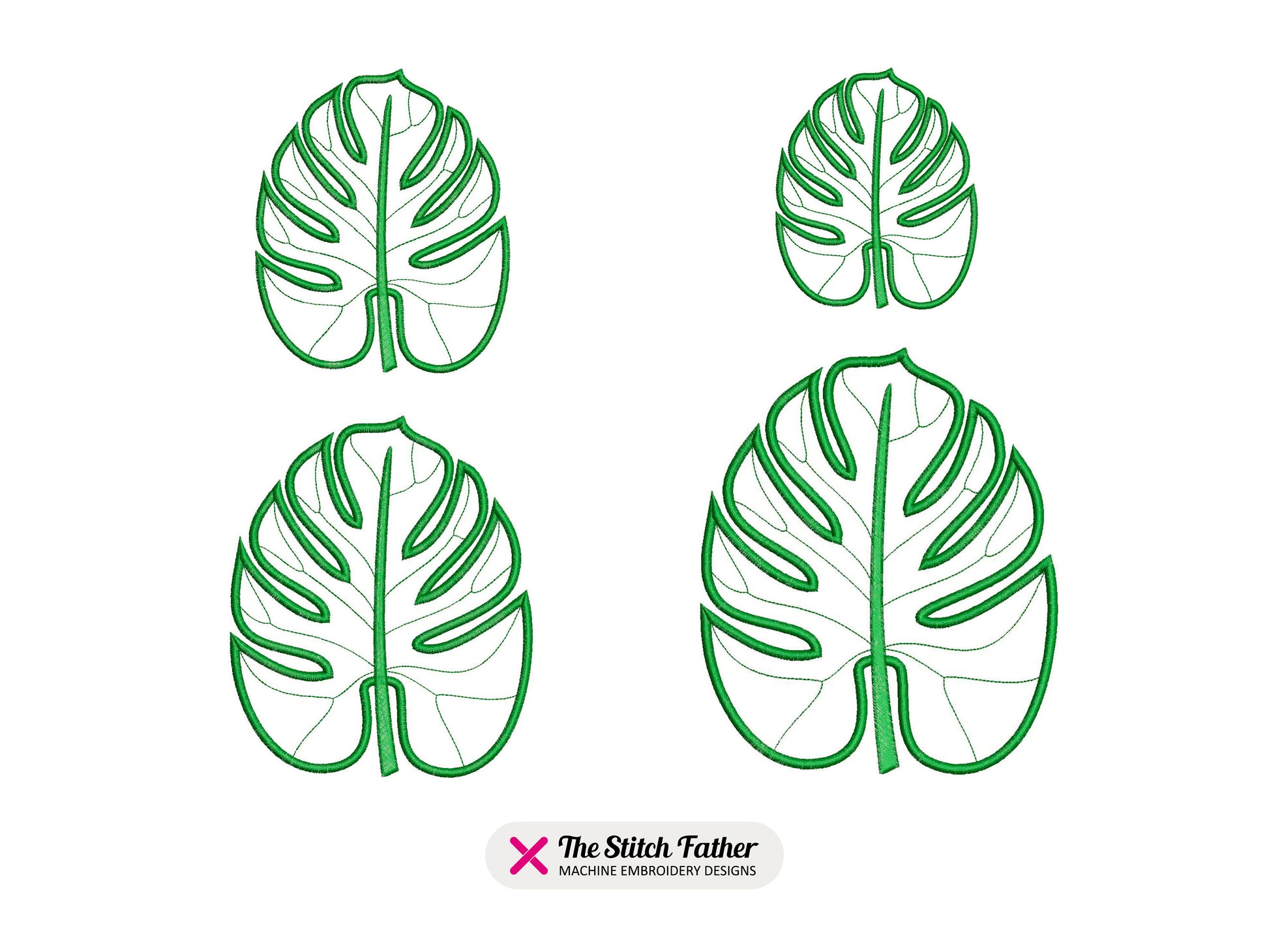 Monstera Leaf Applique