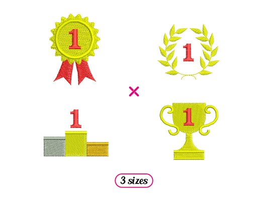 Mini Victory Trophies Set