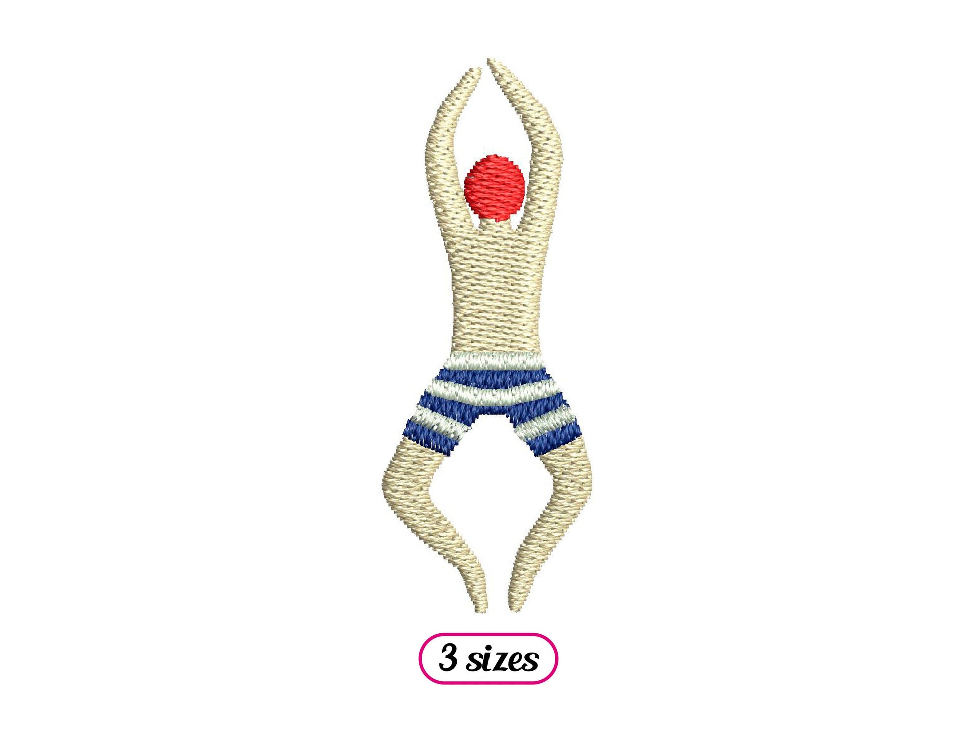 Mini Retro Male Swimmer Top View