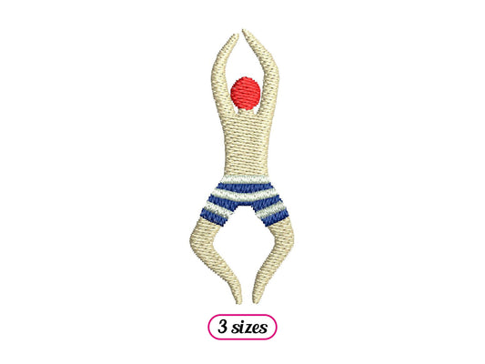 Mini Retro Male Swimmer Top View