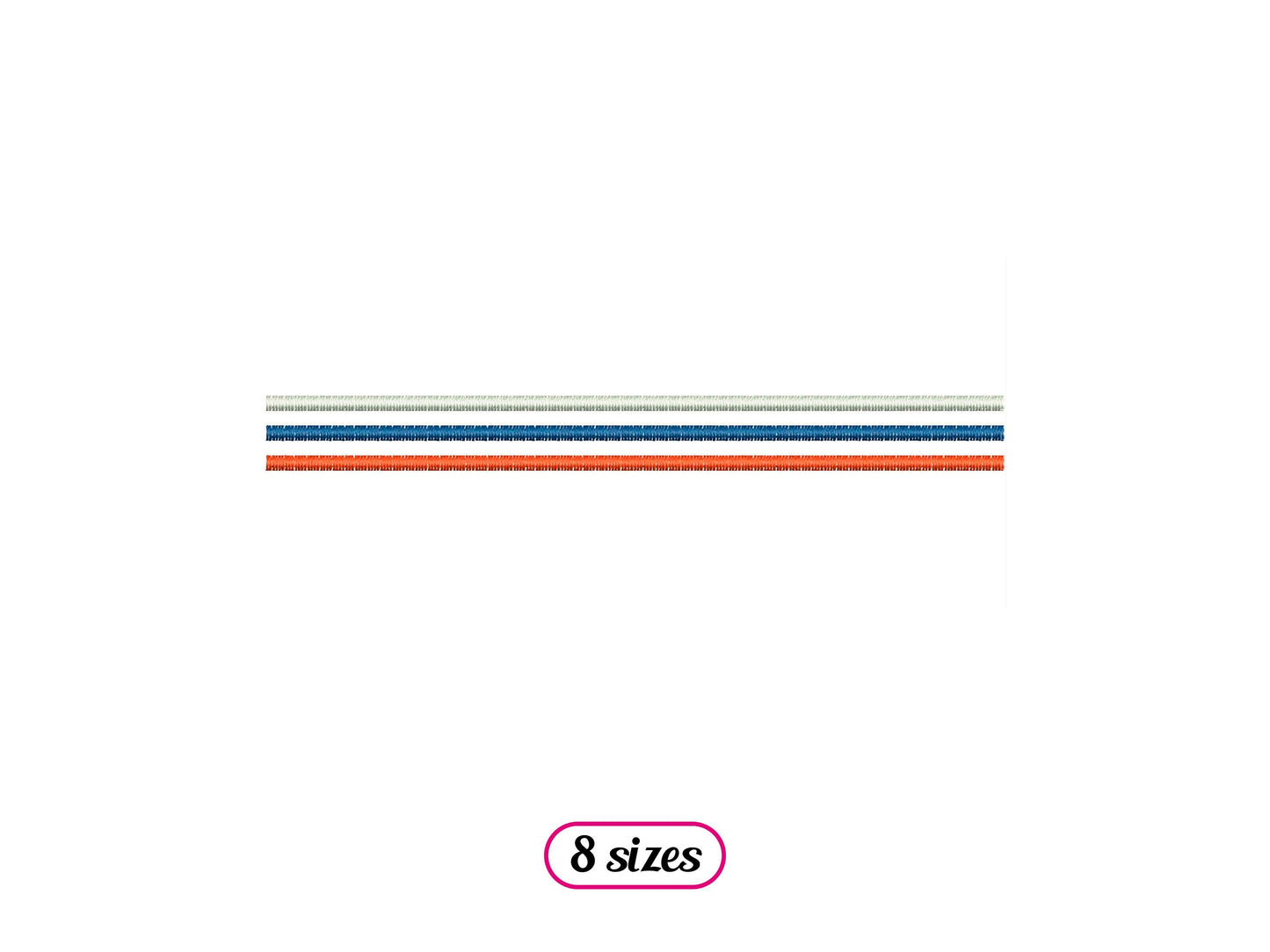 Three Lines Divider Machine Embroidery design - 8 sizes - INSTANT DOWNLOAD